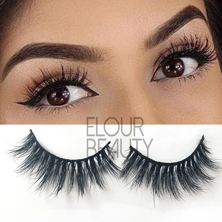 Natural long eyelashes extensions 3D mink lash ES102